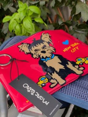 Marc Tetro Pouch with New York City Graphics And Dog
